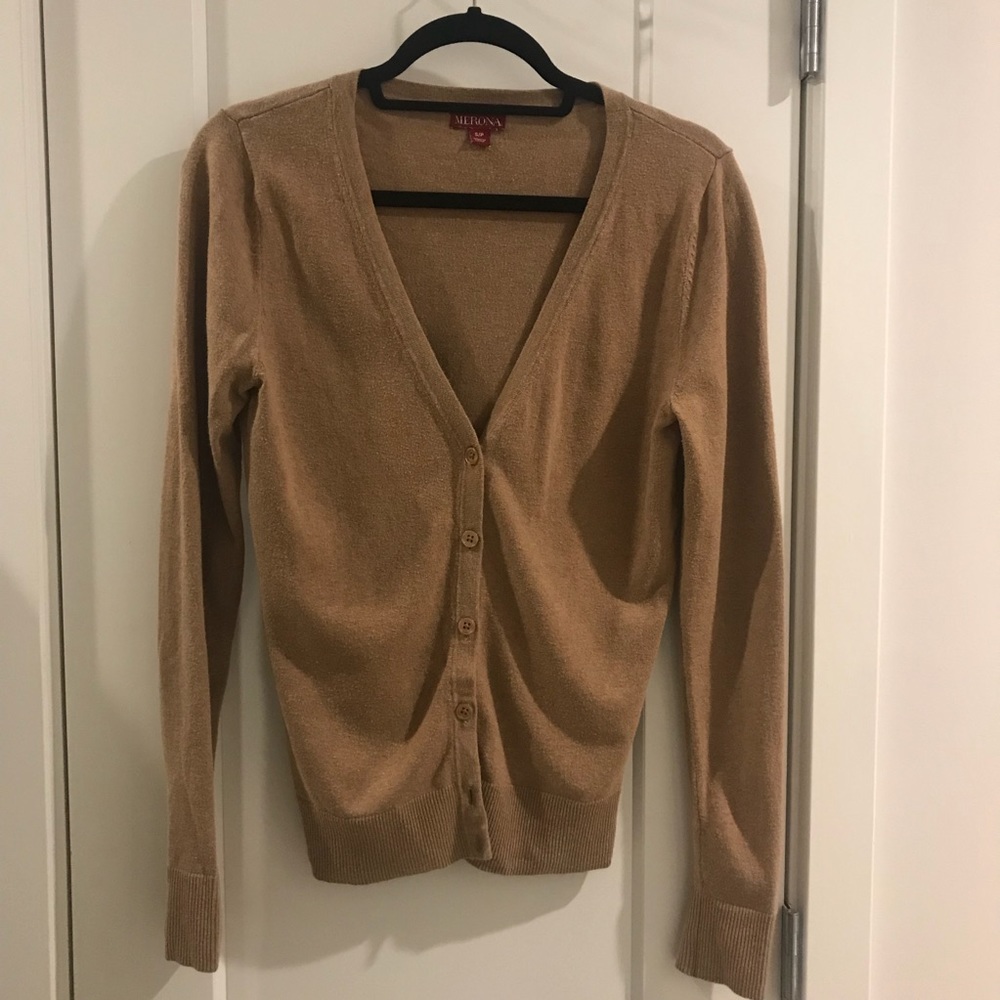 Merona camel tan cardigan